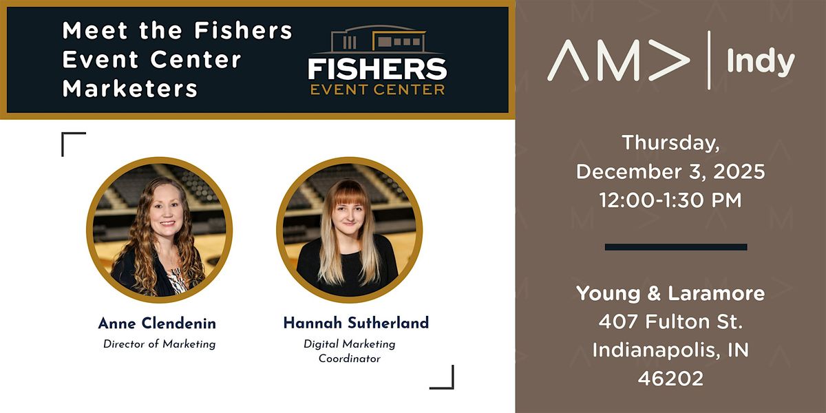 Meet the Fishers Events Center Marketers, 3 December | Event in Indianapolis | AllEvents