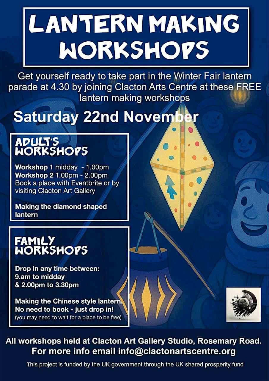 Adult Lantern making workshop, 22 November | Event in Clacton on Sea | AllEvents