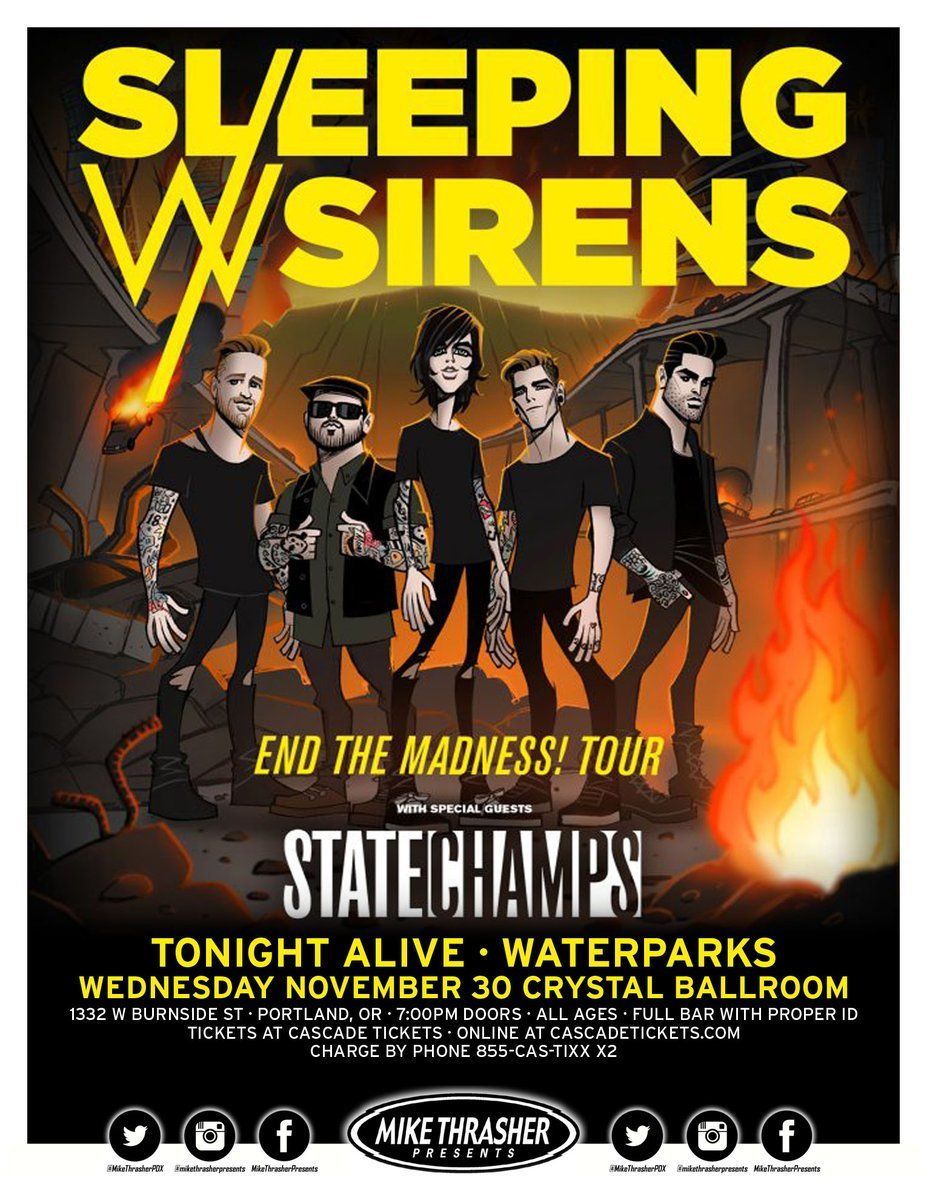 Sleeping With Sirens at Boulder Theater, 16 October | Event in Boulder | AllEvents
