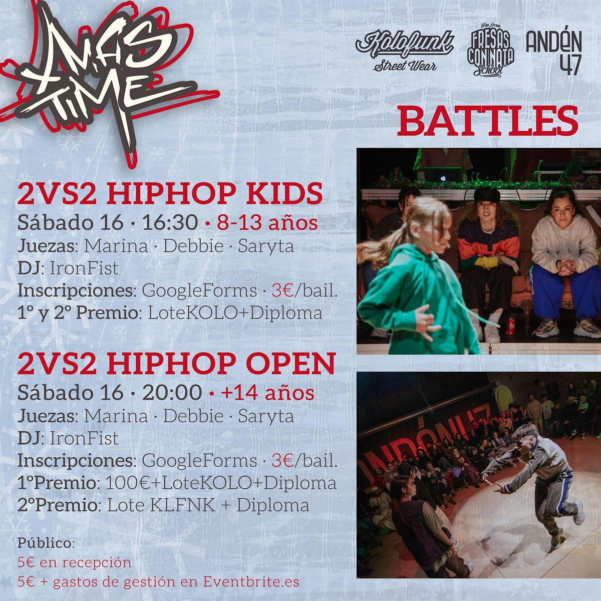 XMAS TIME 2vs2 (categoría beginner), 13 December | Event in Valladolid | AllEvents