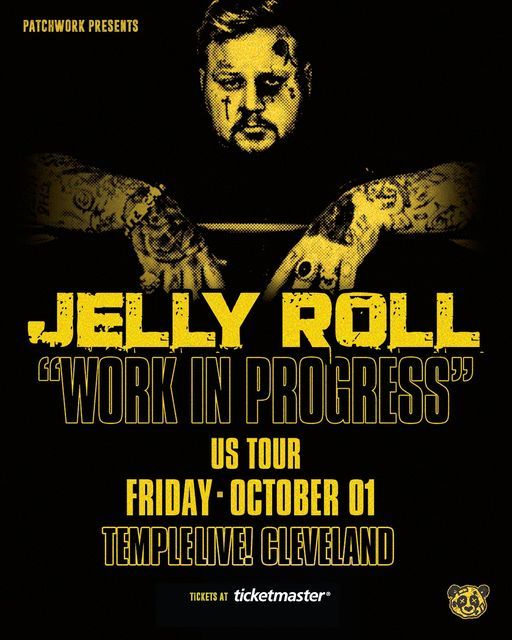 Jelly Roll Work In Progress Tour, Masonic Cleveland, October 1 2021