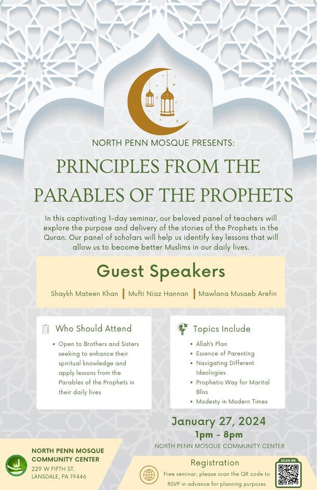 NPM PRINCIPLES FROM THE PARABLES OF THE PROPHETS North Penn Mosque npm-principles-from-the-parables-of-the-prophets-north-penn-mosque