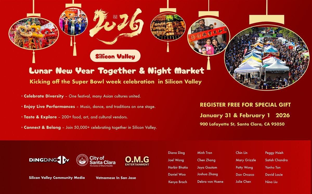 2026 Silicon Valley Lunar New Year Together, 31 January | Event in Santa Clara | AllEvents