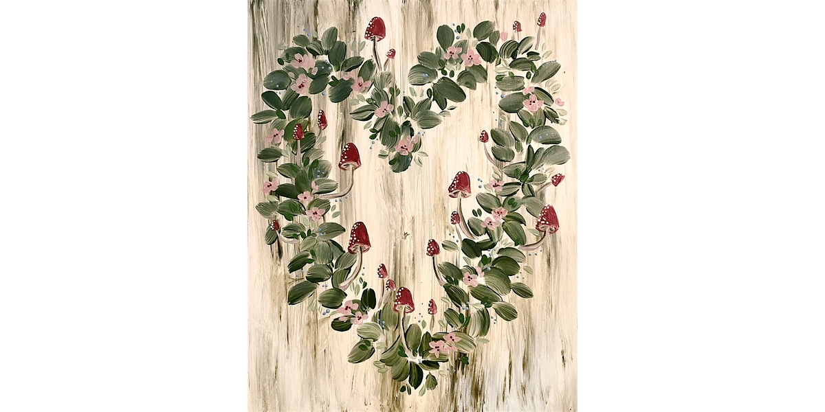 Mushroom Wreath Dream - Paint and Sip in Phoenix | Classpop!™, 12 January | Event in Gilbert | AllEvents