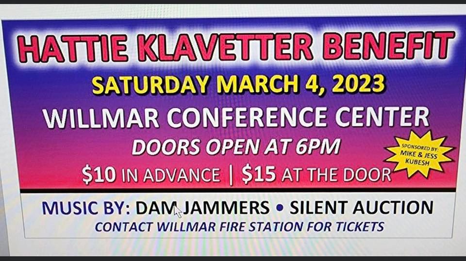 Hattie Klavetter Benefit Silent Auction and Music by the Dam Jammers
