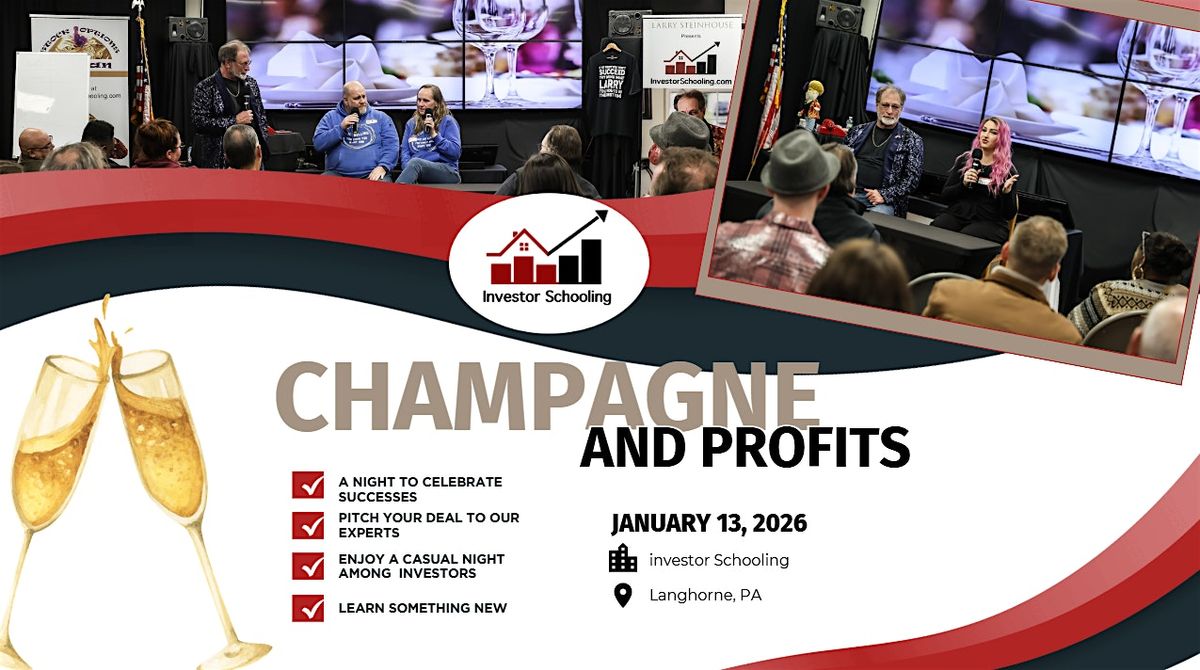 Champagne and Profits Event, 13 January | Event in Langhorne | AllEvents