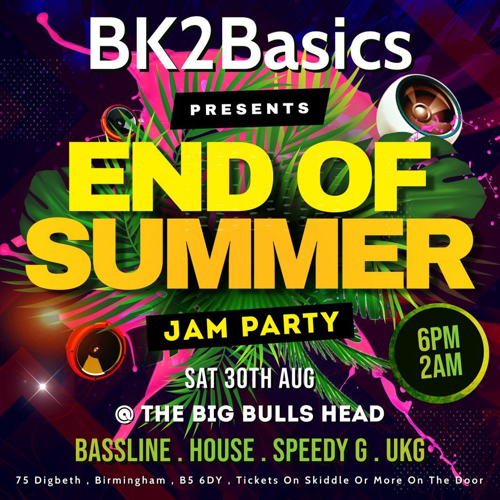 BK2Basics end of summer jam party, 30 August | Event in Birmingham | AllEvents