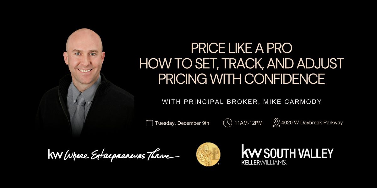 How to Set, Track, and Adjust Pricing with Confidence, 9 December | Event in South Jordan | AllEvents