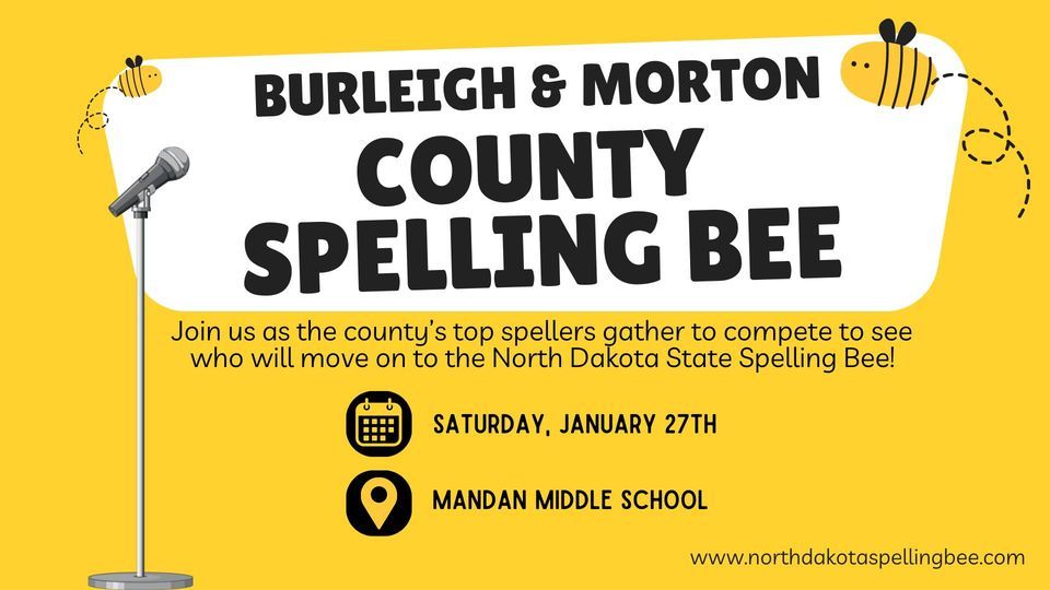 Burleigh & Morton County Spelling Bee, Mandan Middle School, January 27