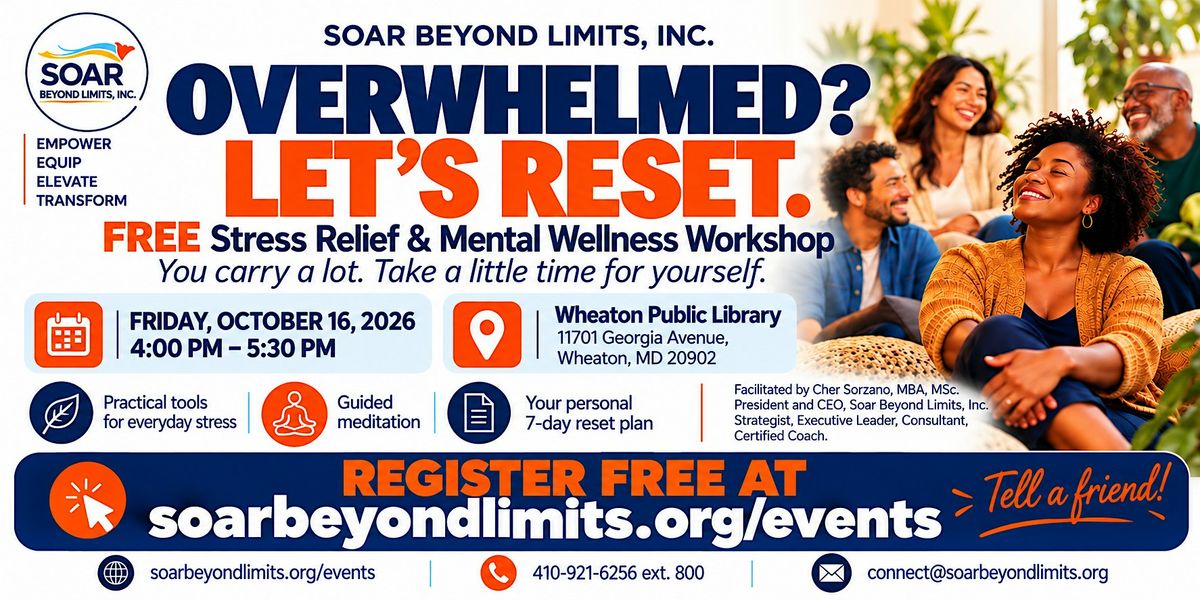 Mental Wellness Workshop, Wheaton Library, 16 October 2026 | AllEvents