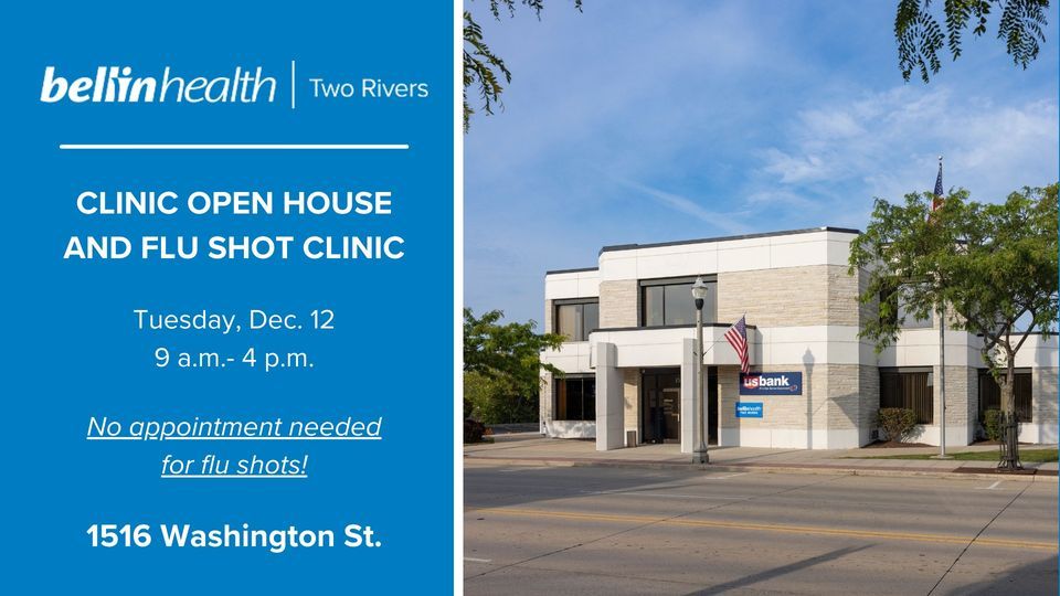 Two Rivers Clinic Open House and Flu Shot Clinic, Bellin Health | Two ...