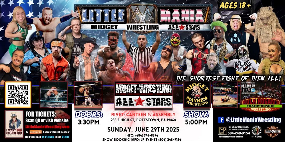 Midget Wrestling, 17 July | Event in Hays | AllEvents