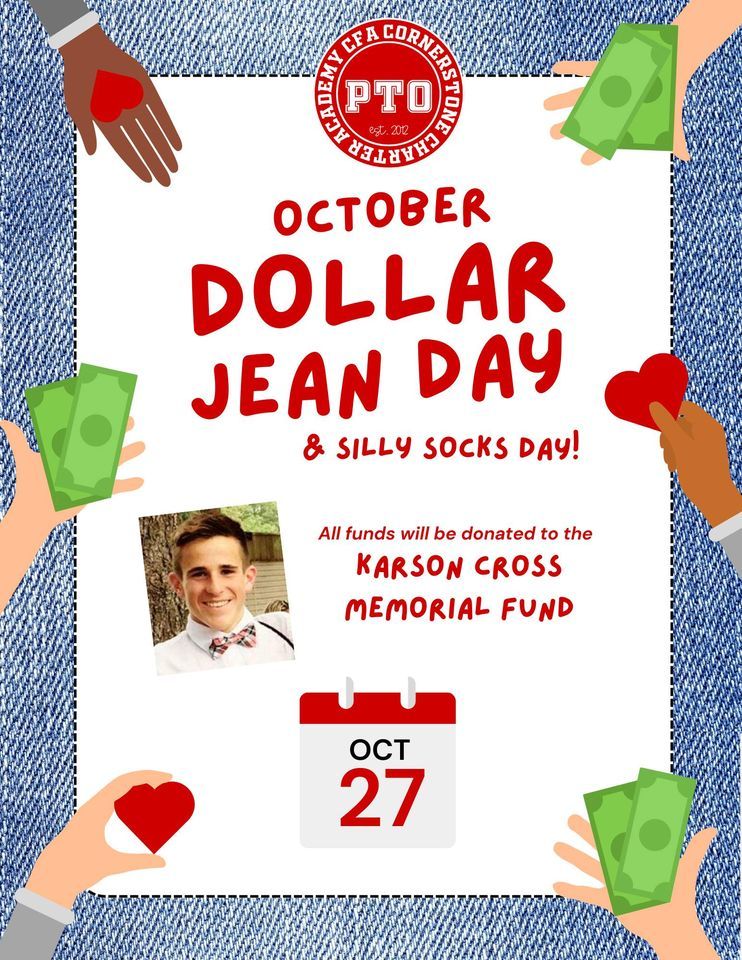 October Dollar Jean Day, Cornerstone Charter Academy A Challenge