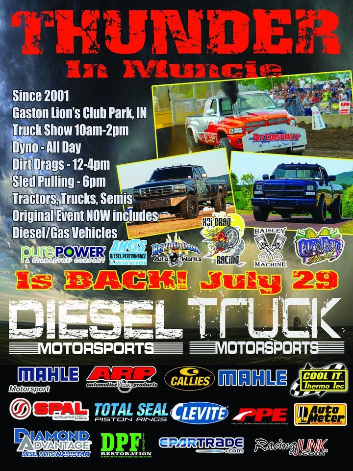 Thunder in Muncie, Gaston Lions Club, July 29 2023 AllEvents.in
