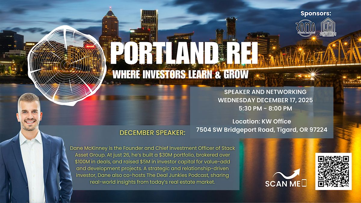 Portland REI December Meetup: Dane McKinney, 17 December | Event in Portland | AllEvents
