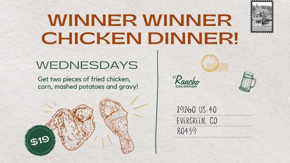 Winner Winner Chicken Dinner, El Rancho Colorado, Evergreen, 3 May 2023