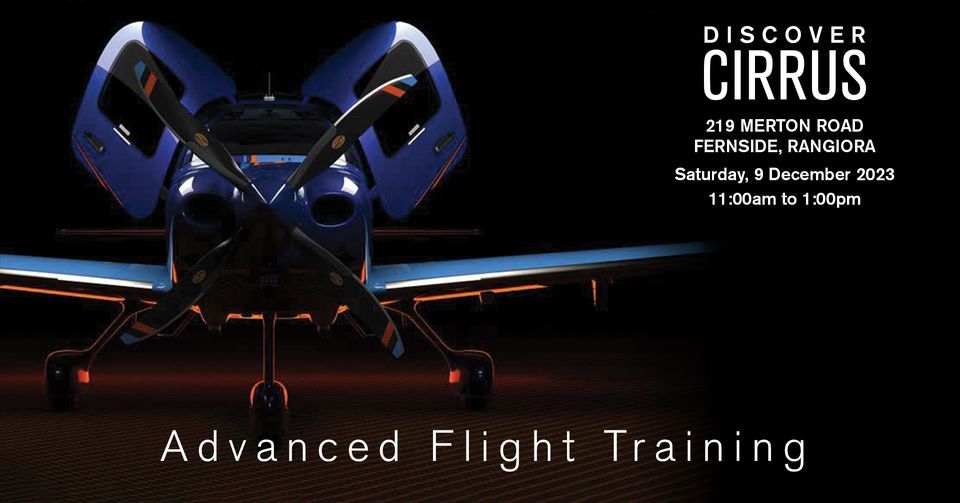 Discover Cirrus at Rangiora Airfield Advanced Flight Training 11am