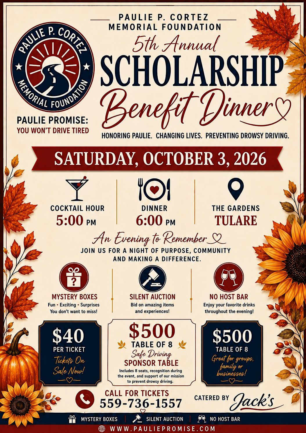 5th Annual PPCMF Fall Banquet