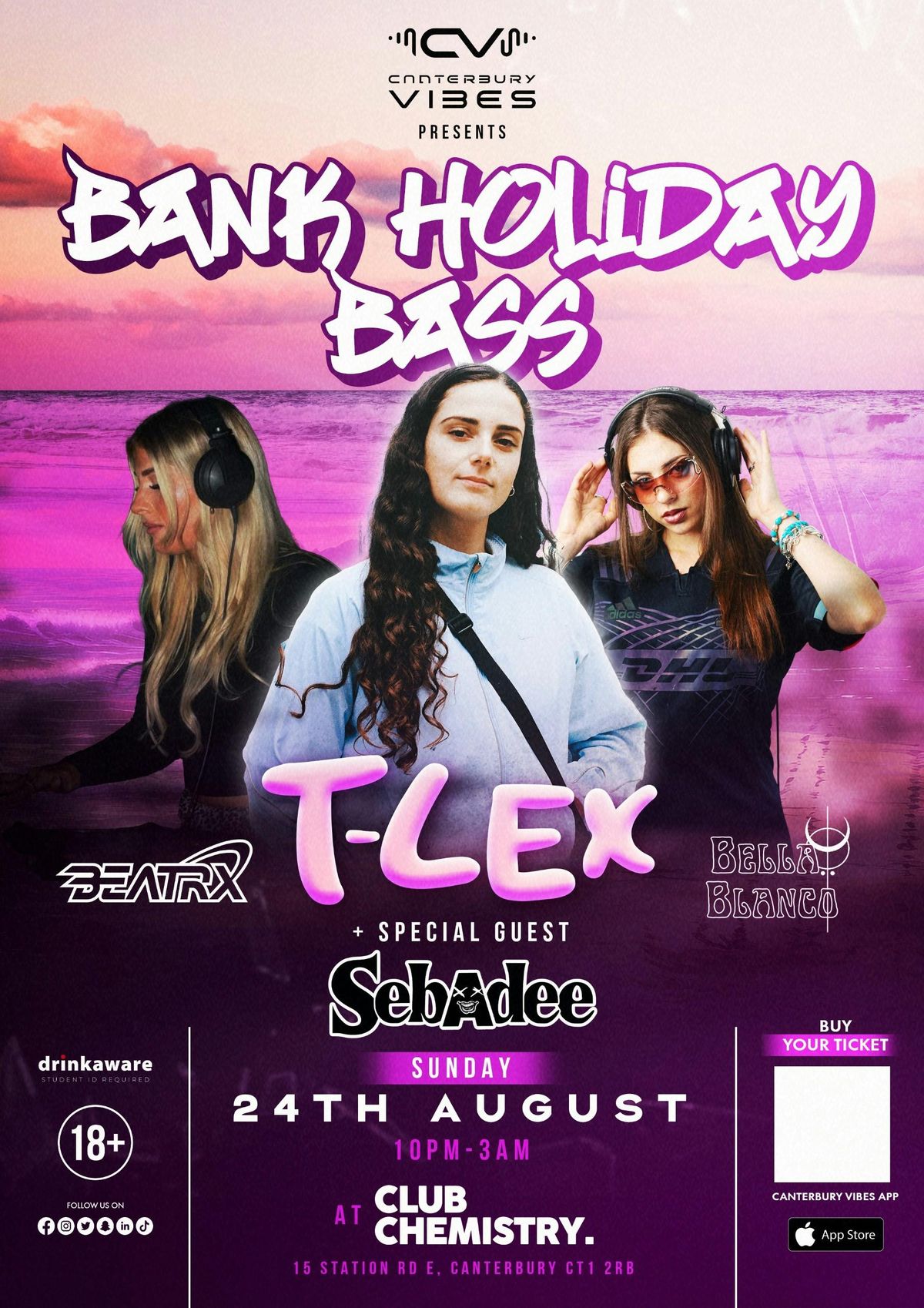 T-LEX - Bank Holiday Bass , 24 August | Event in Canterbury | AllEvents