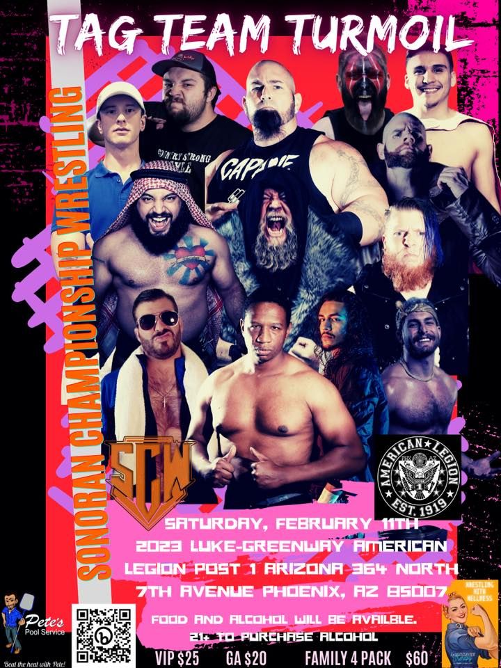 Sonoran Championship Wrestling Presents Tag Team Turmoil!, LukeGreenway American Legion Post 1
