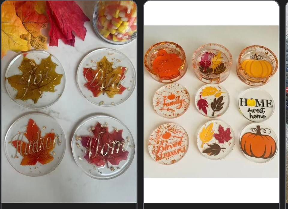 Fall Resin Event, Brushstrokes n' More, Kingsport, October 28 2023