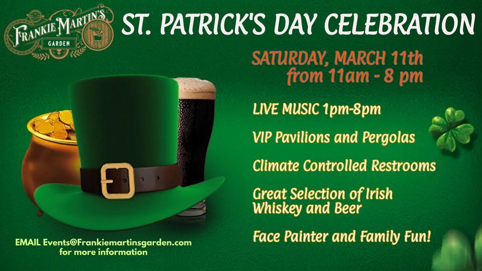 St. Patricks Day Celebration at Frankie Martins Garden, Frankie Martin