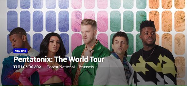 Pentatonix The World Tour 2021 June 3 2021 Online Event Allevents In Pentatonix Christmas Tour 2021