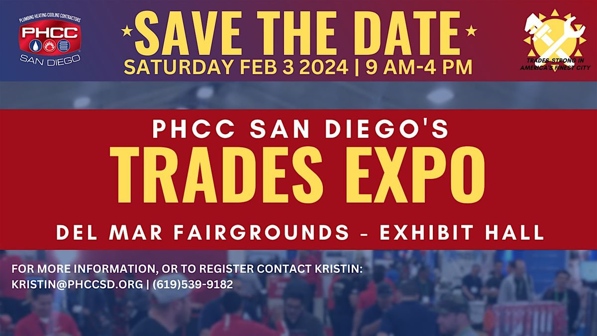 PHCC San Diego's Trades Expo, 31 January | Event in Del Mar | AllEvents