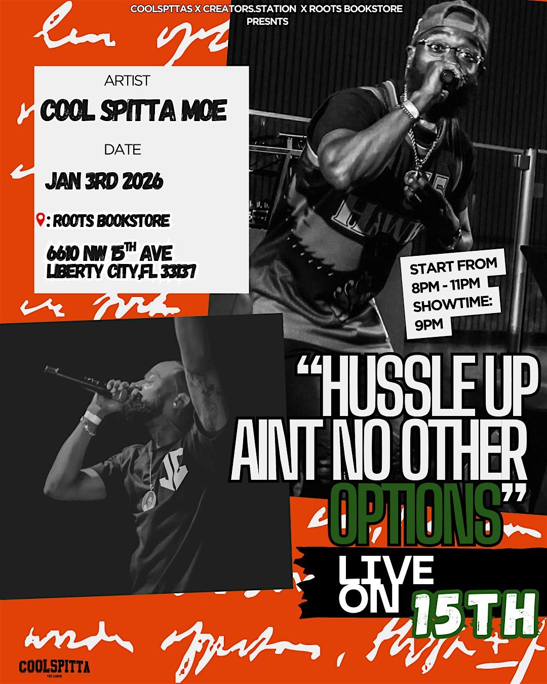 “HUSSLE UP” Ain’t No Other Options, 3 January | Event in Miami | AllEvents