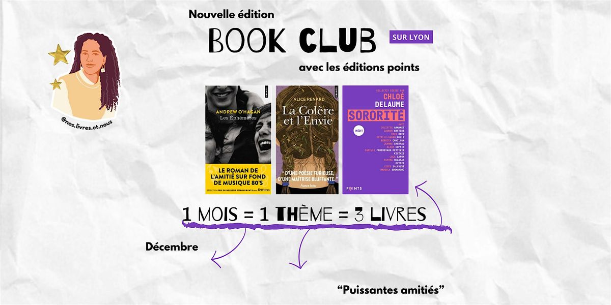 Book club POINTS ( 3e éditions), 18 December | Event in Lyon | AllEvents