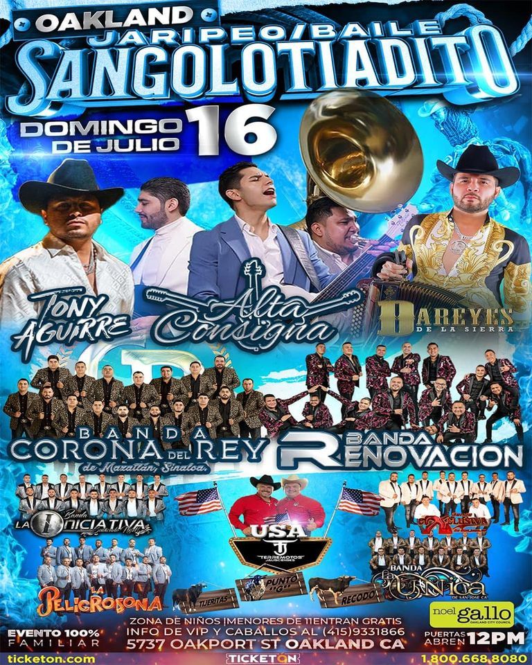 "PRIMER JARIPEO BAILE 2023 OAKLAND CA", 5737 oakport st Oakland , 16