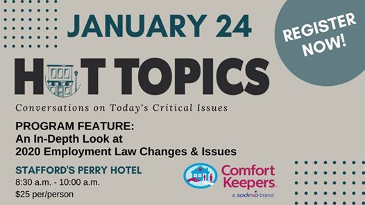 Hot Topics Employment Law Changes On January 24 2020 At