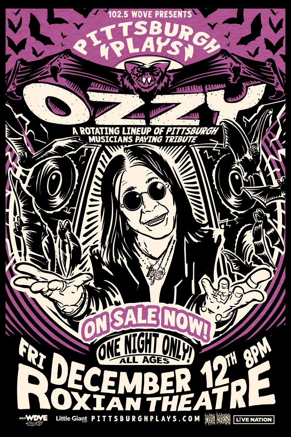Pittsburgh Plays Ozzy at Roxian Theatre, 12 December | Event in Mc Kees Rocks | AllEvents
