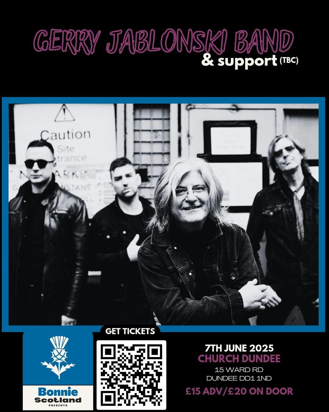 Bonnie Scotland Presents - Gerry Jablonski Band Live, 7 June | Event in Dundee | AllEvents