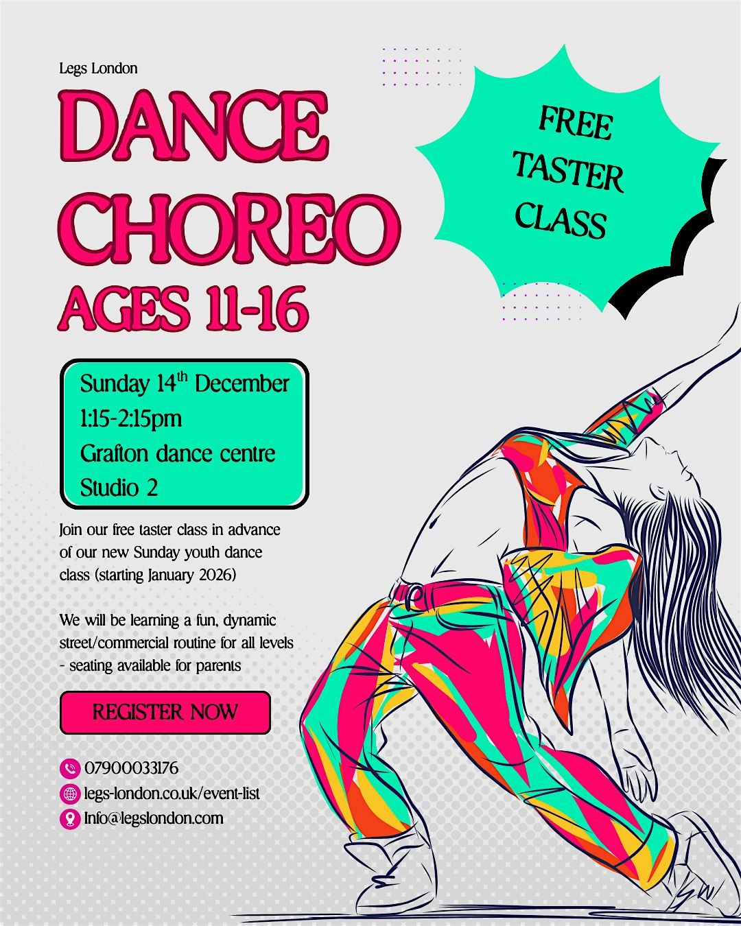 FREE dance class taster - ages 11-16, 14 December | Event in London | AllEvents
