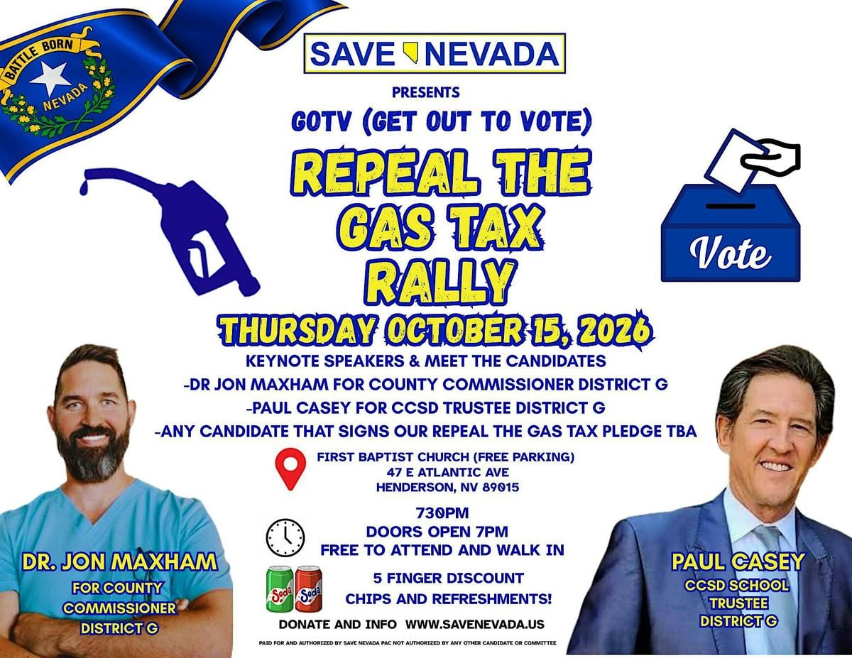 GOTV (Get out to Vote) Repeal the Gas Tax Rally