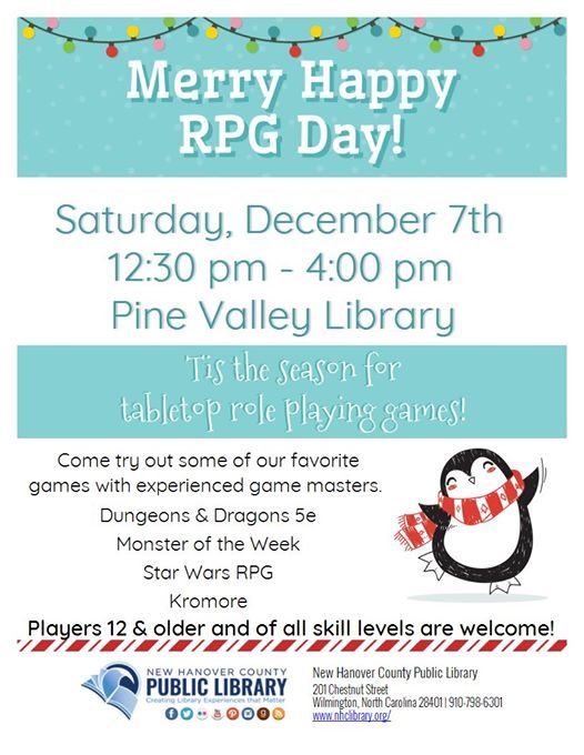 Roleplaying Games For The Holidays At New Hanover County Public