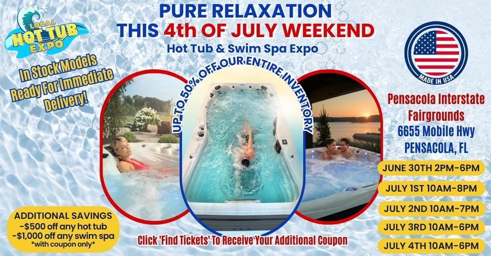 Pensacola Hot Tub Swim Spa 4th Of July Weekend Blow Out Sales Event pensacola-hot-tub-swim-spa-4th-of-july-weekend-blow-out-sales-event