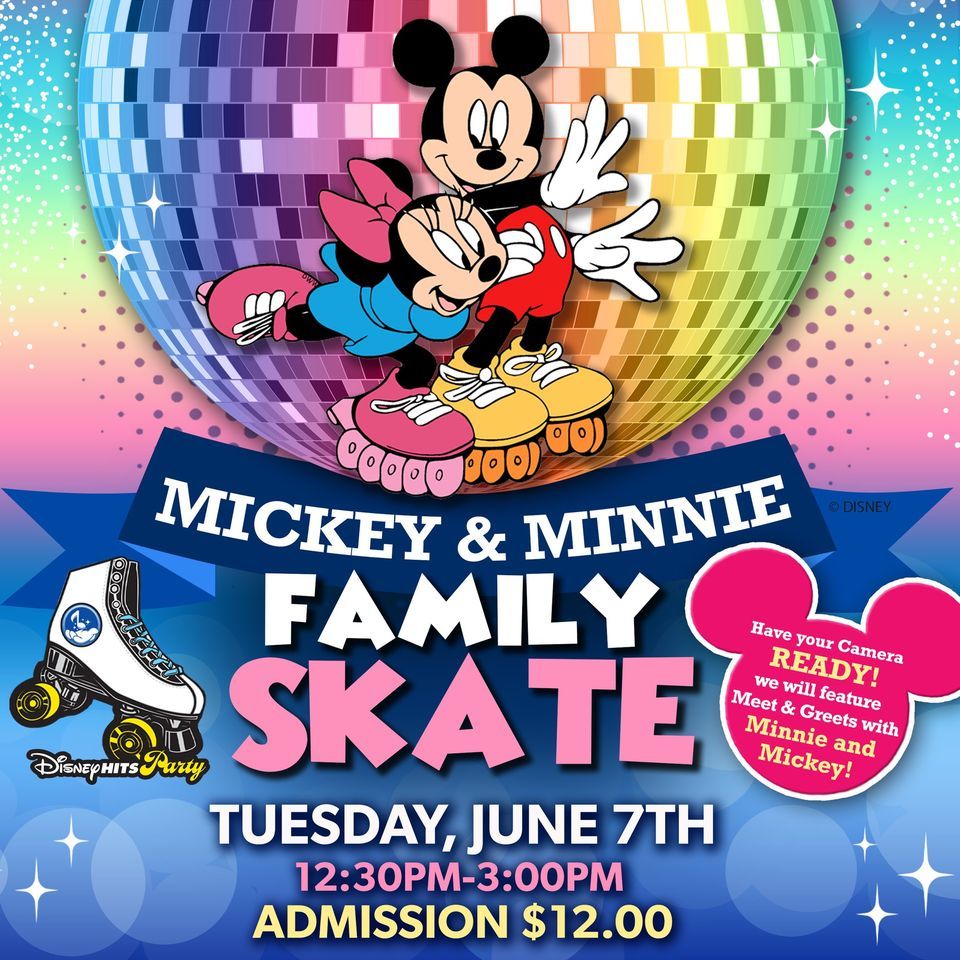 Mickey and Minnie Skate, United Skates of America Wickliffe, 7 June
