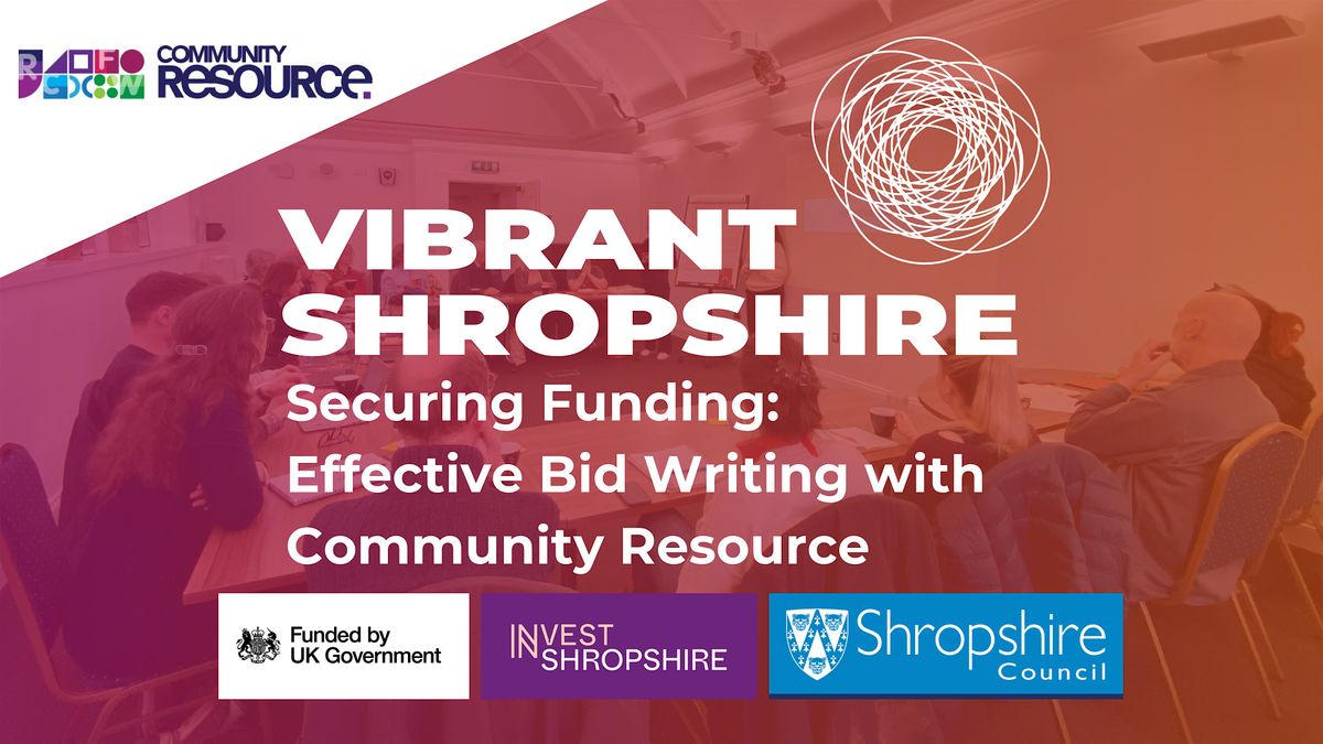 Securing Funding: Effective Bid Writing Training Session (LUDLOW), 4 December | Event in Ludlow | AllEvents