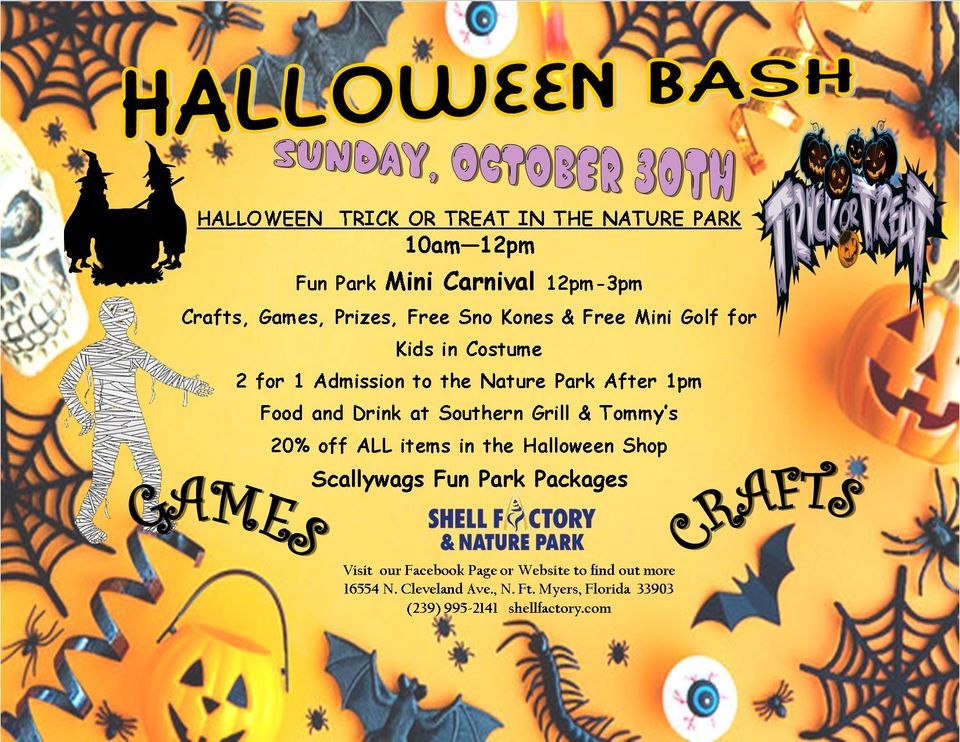 Halloween Bash Shell Factory Fort Myers Fl Sun October 30 22 Halloween Bash Shell Factory Fort Myers Fl Sun October 30 22