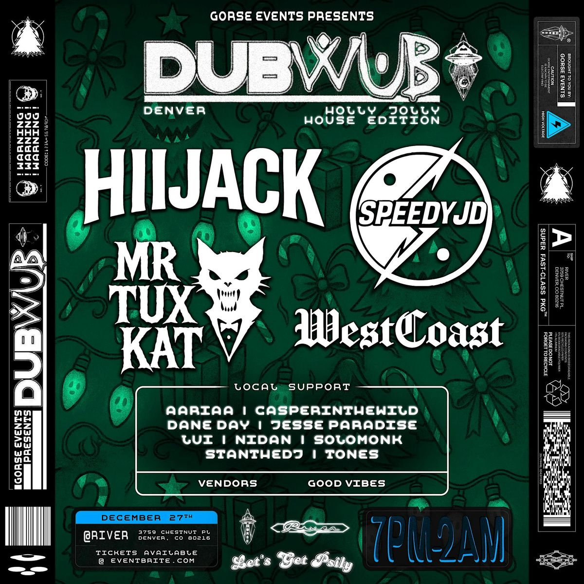 DUB WUB DENVER HOLLY JOLLY HOUSE EDITION, 27 December | Event in Denver | AllEvents