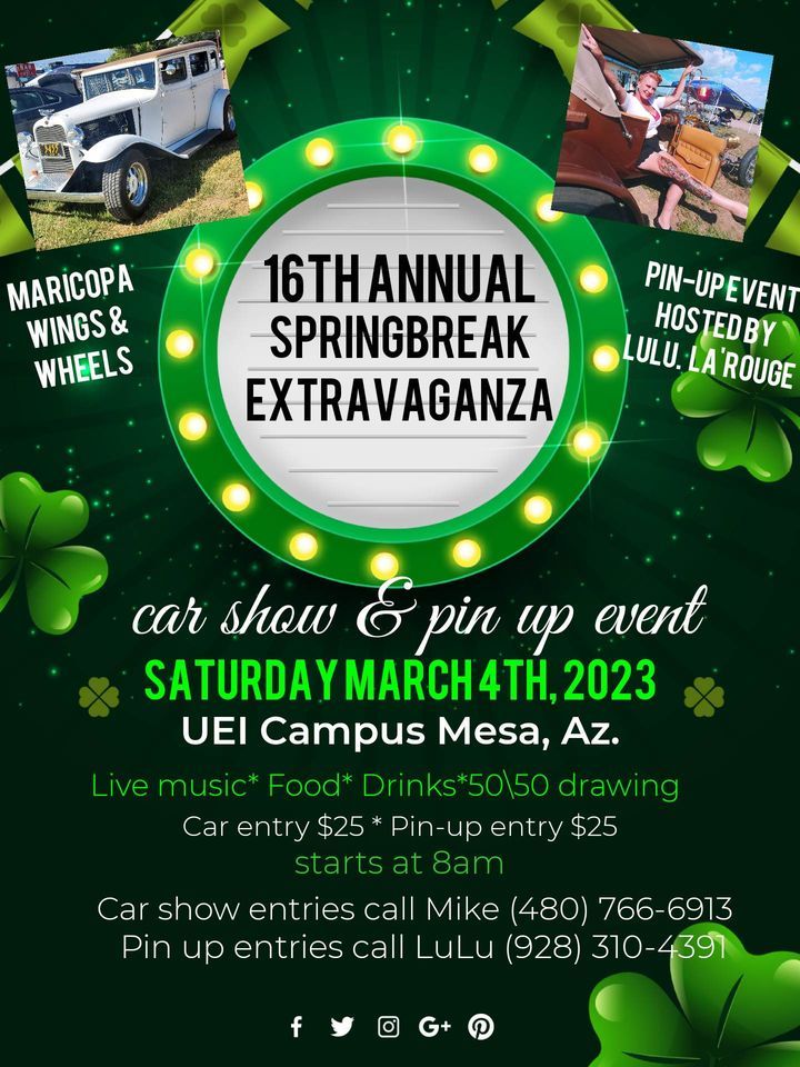 Maricopa Wings and Wheels Spring Break Extravaganza Car Show and Green ...