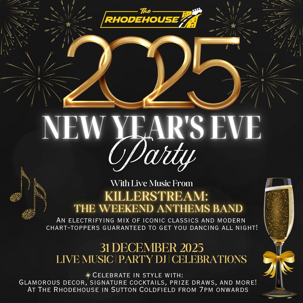 New Year's Eve Party with Killerstream, Celebrate 2025 in Style!, 31 December | Event in Birmingham | AllEvents
