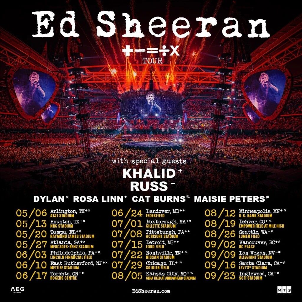 Ed Sheeran Las Vegas Tickets, 18 July | Event in Las Vegas | AllEvents