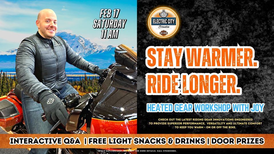 HEATED GEAR WITH JOY, Electric City HarleyDavidson, Dickson