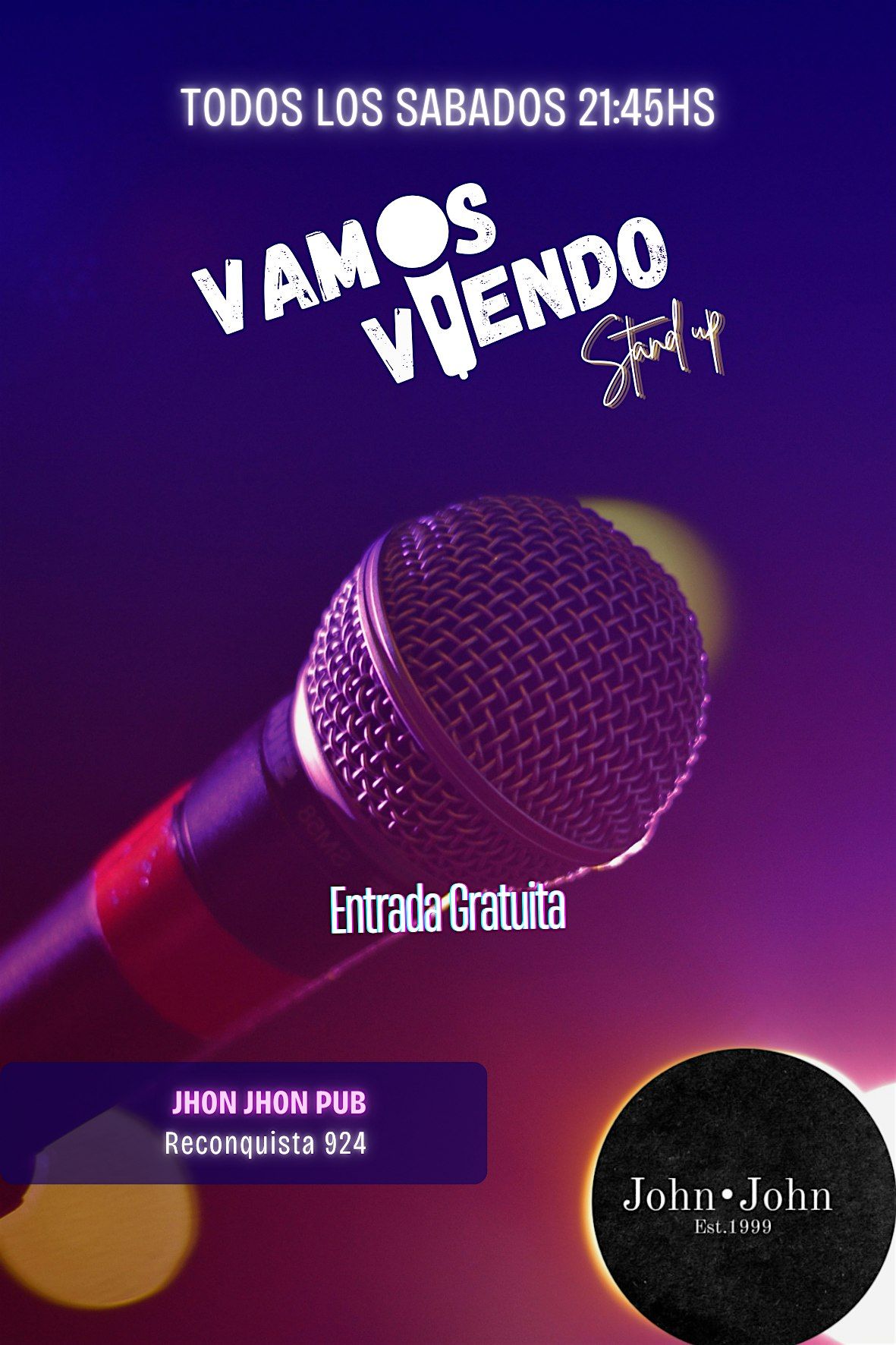 Vamos Viendo Stand Up - John John Pub, 29 November | Event in Buenos Aires | AllEvents