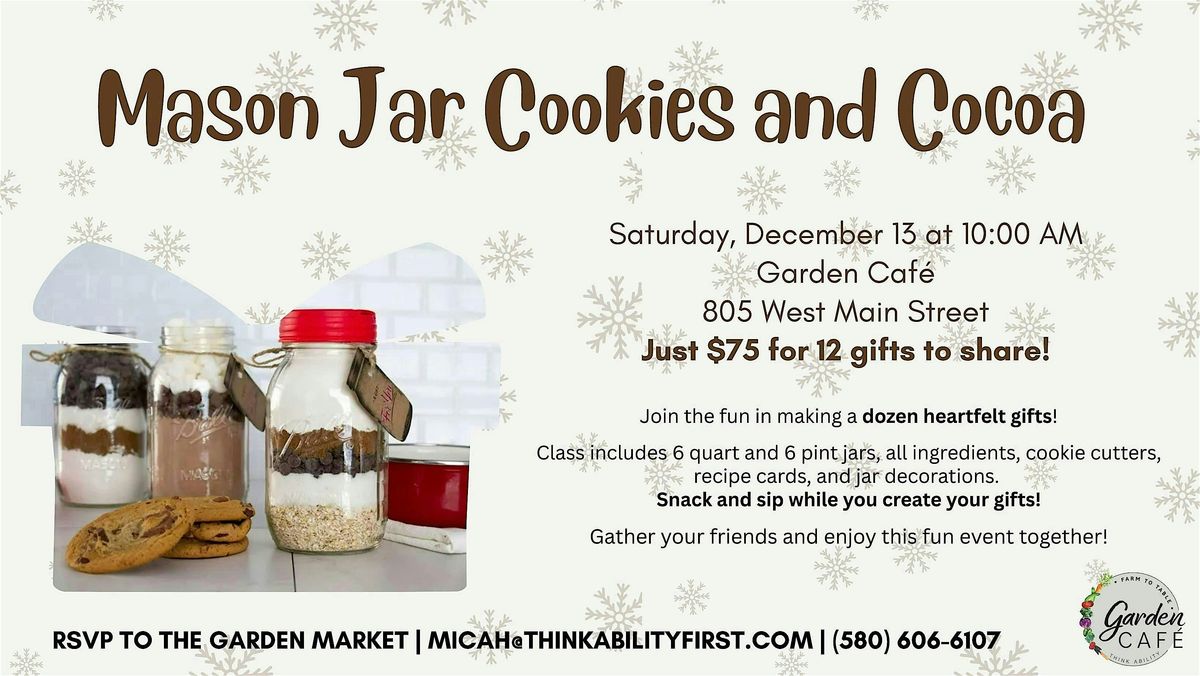 Mason Jar Cookies & Cocoa, 13 December | Event in Duncan | AllEvents