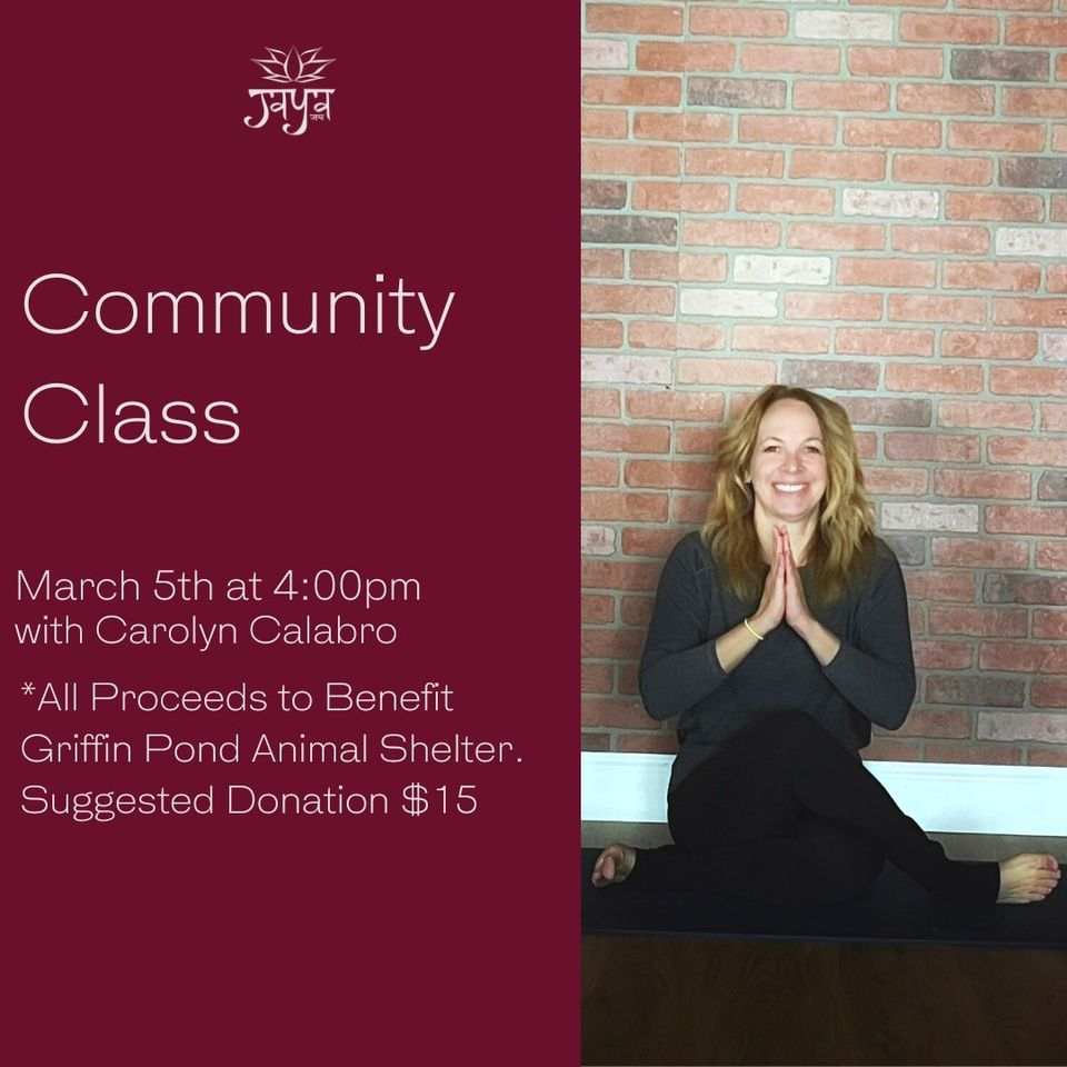 Community Class with Carolyn, Jaya Yoga, Clarks Summit, March 5 2023
