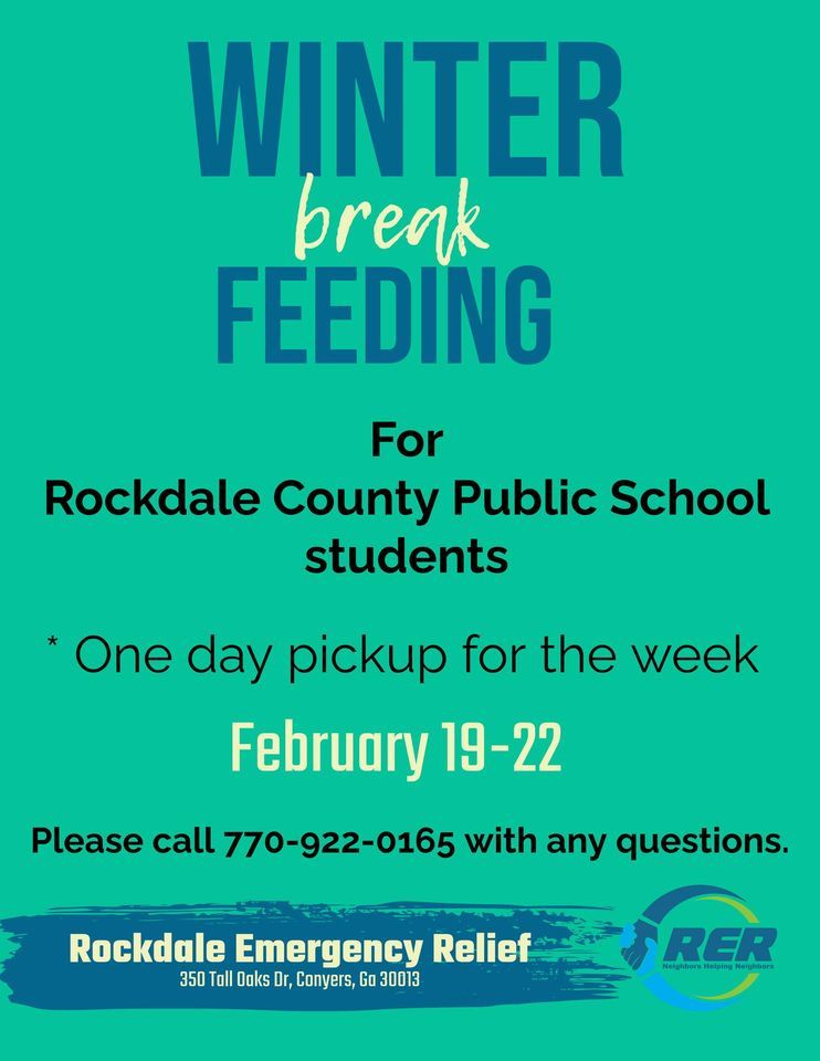 FALL BREAK FEEDING, RER Rockdale Emergency Relief, Conyers, February